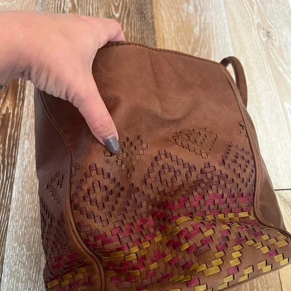 Isabella fiore woven leather tote bag - Picture 13 of 16